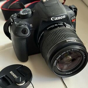 Canon EOS Rebel DSLR Camera with 18-55mm Lens - Black